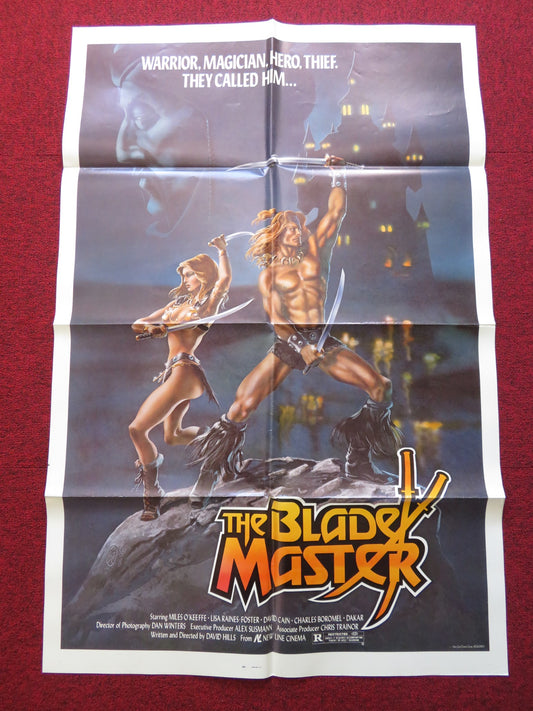 THE BLADE MASTER FOLDED US ONE SHEET POSTER MILES O'KEEFEE 1982 - Rendezvous Cinema