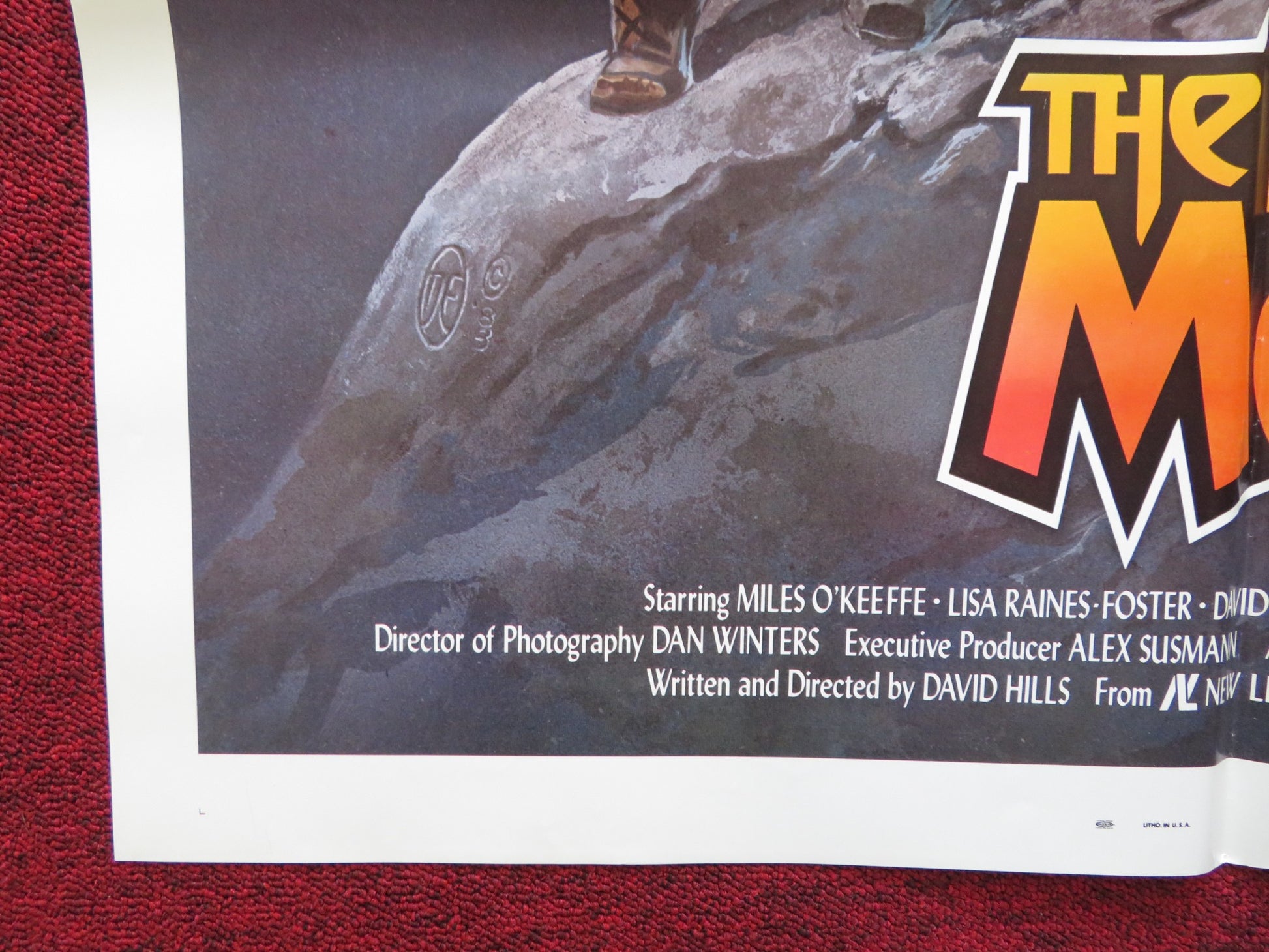 THE BLADE MASTER FOLDED US ONE SHEET POSTER MILES O'KEEFEE 1982 - Rendezvous Cinema