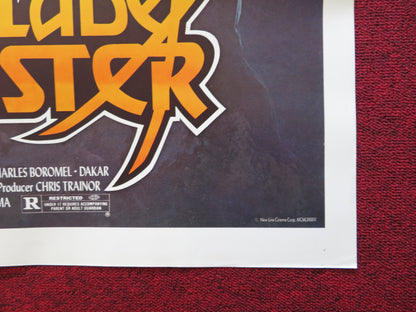 THE BLADE MASTER FOLDED US ONE SHEET POSTER MILES O'KEEFEE 1982 - Rendezvous Cinema