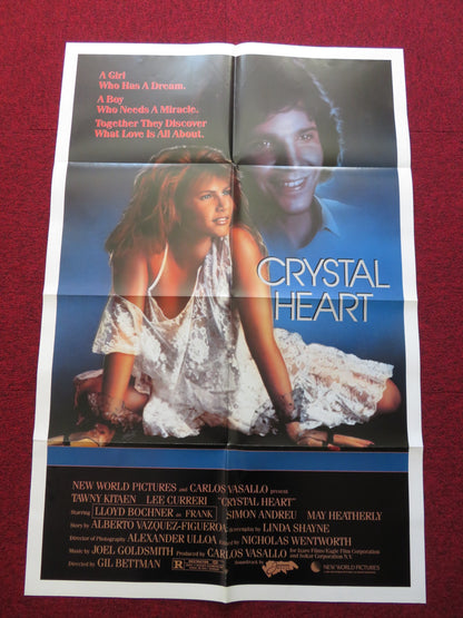 CRYSTAL HEART FOLDED US ONE SHEET POSTER TAWNY KITAEN LEE CURRERI 1987 - Rendezvous Cinema