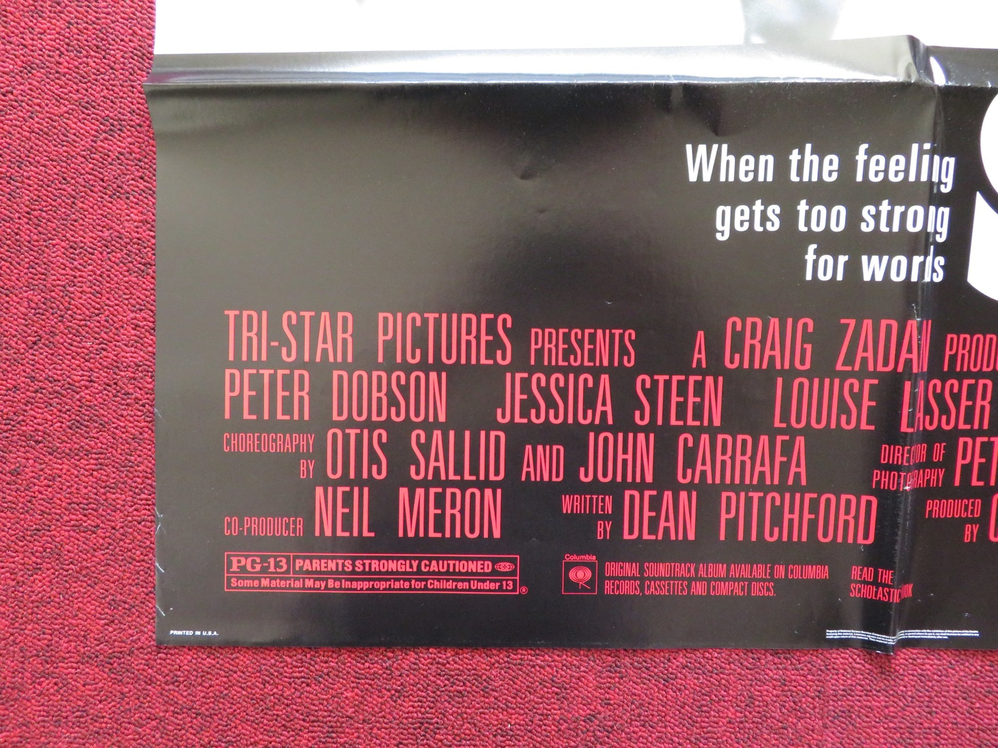 SING FOLDED US ONE SHEET POSTER LORRAINE BRACCO PETER DOBSON 1989 - Rendezvous Cinema