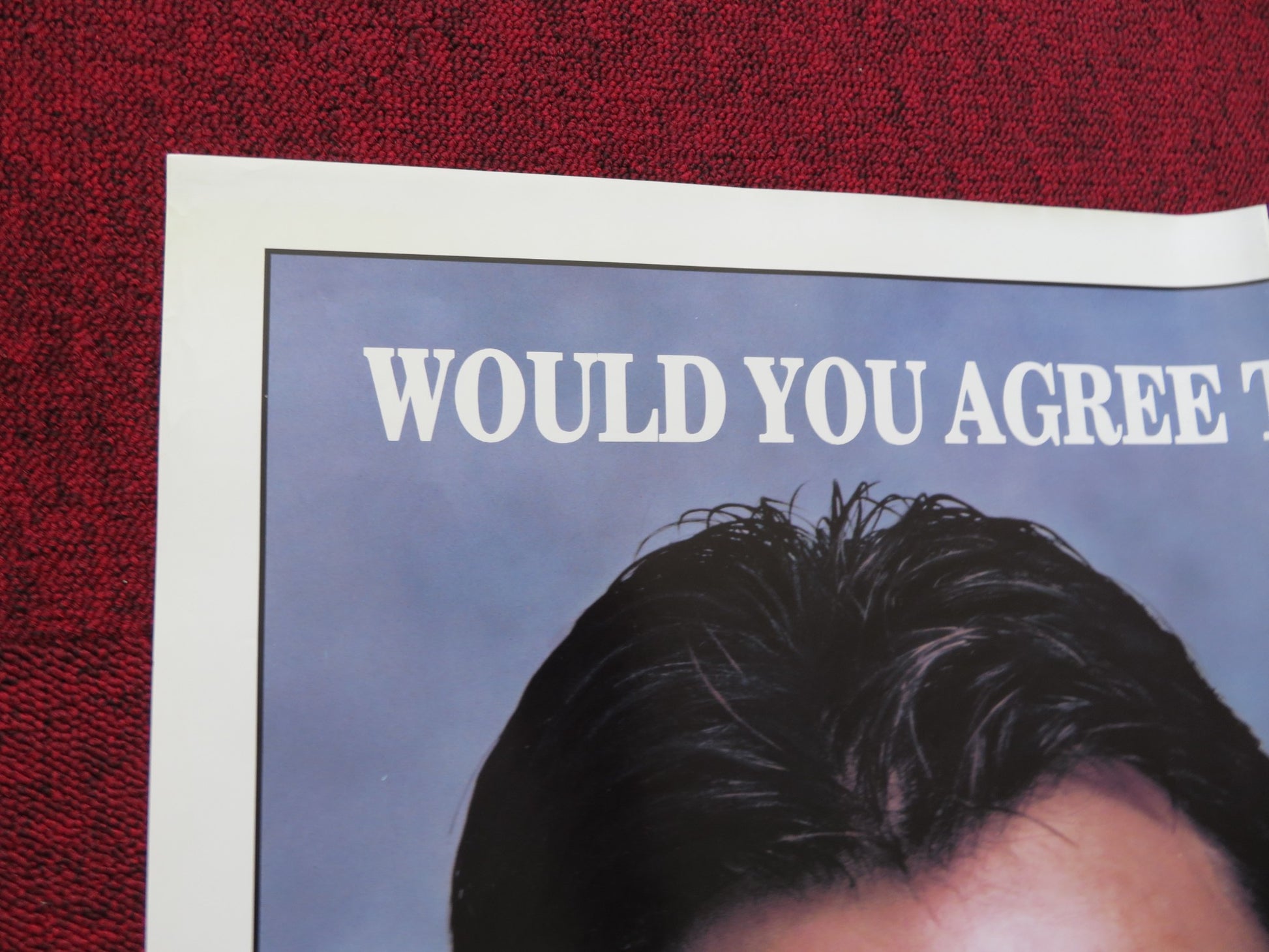 WORTH WINNING FOLDED US ONE SHEET POSTER MARK HARMON MADELEINE STOWE 1989 - Rendezvous Cinema