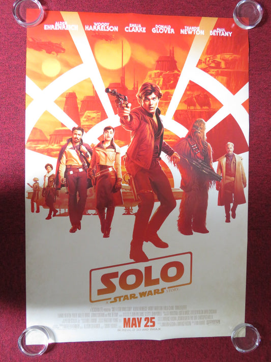 SOLO: A STAR WARS STORY US ONE SHEET ROLLED POSTER EHRENREICH HARRELSON 2018