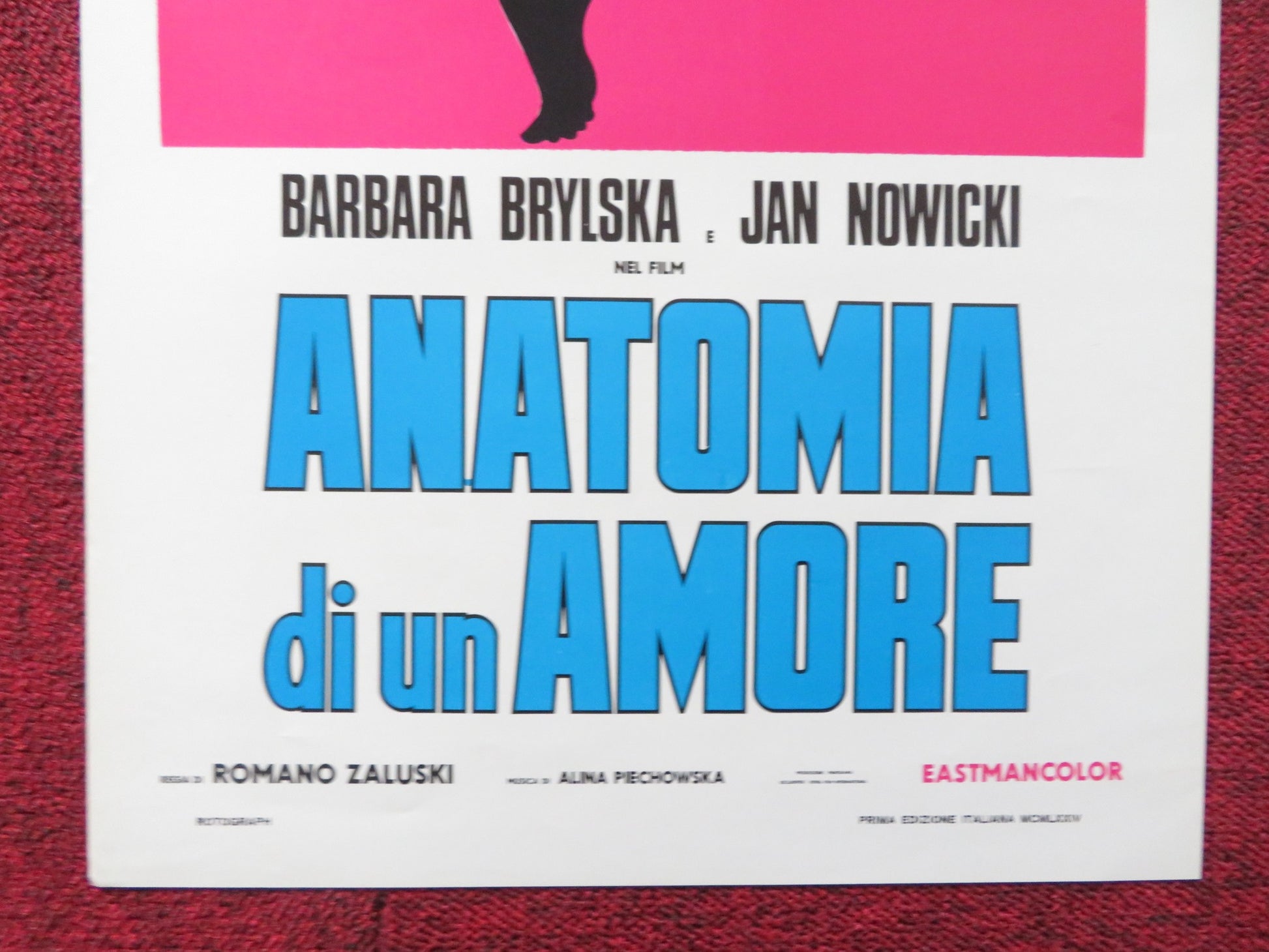 ANATOMIA DI UN AMORE ITALIAN LOCANDINA POSTER BARBARA BRYLSKA JAN NOWICKI 1972 - Rendezvous Cinema
