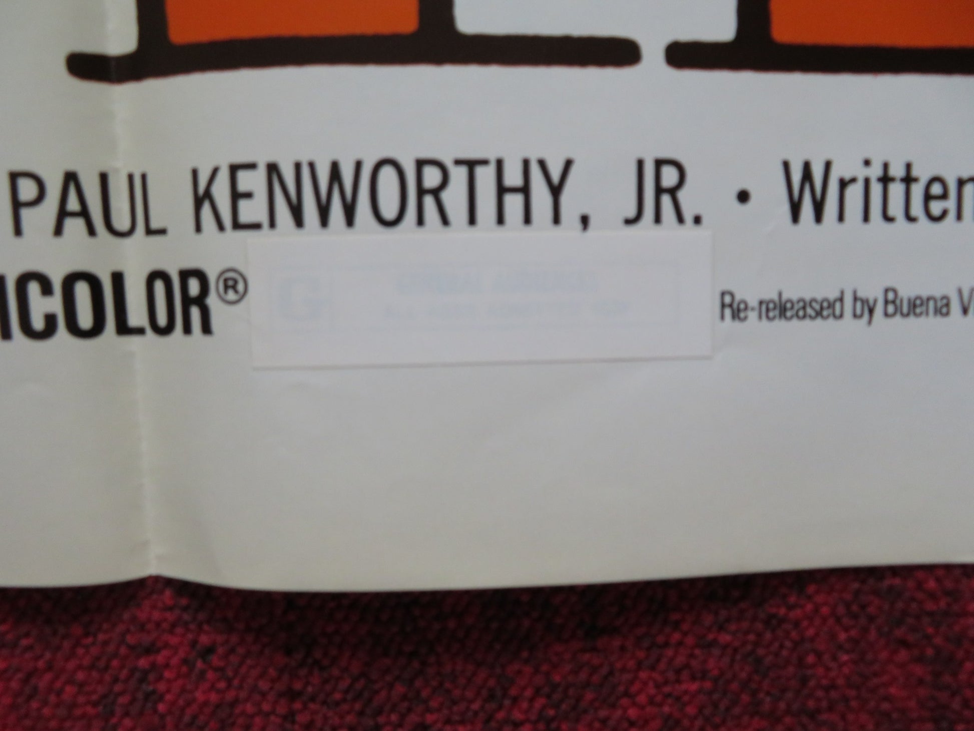 PERRI FOLDED US ONE SHEET POSTER DISNEY WINSTON HIBLER 1972 - Rendezvous Cinema