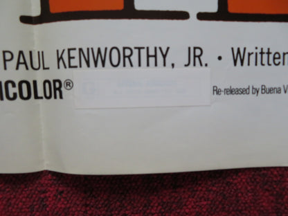 PERRI FOLDED US ONE SHEET POSTER DISNEY WINSTON HIBLER 1972 - Rendezvous Cinema