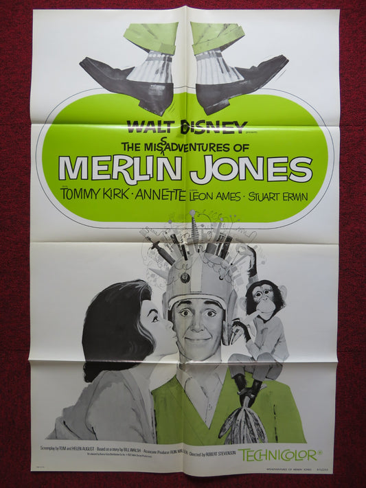 MISADVENTURES OF MERLIN JONES US ONE SHEET POSTER TOMMY KIRK ANNETTE 1972 - Rendezvous Cinema