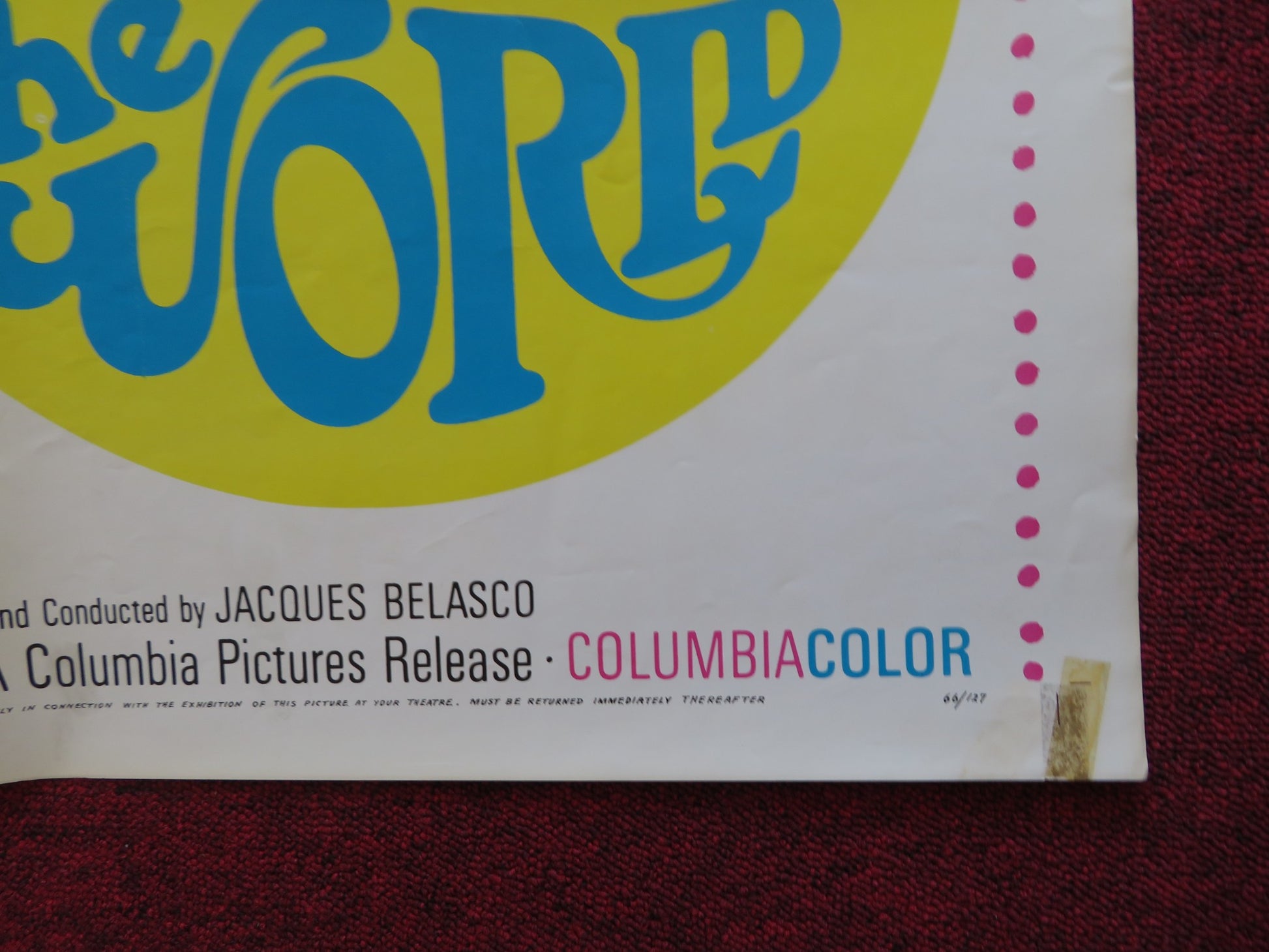 RINGS AROUND THE WORLD FOLDED US ONE SHEET POSTER DON AMECHE 1966 - Rendezvous Cinema