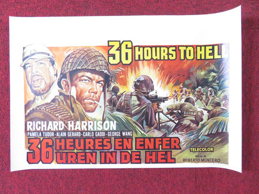36 HOURS TO HELL BELGIUM (14.5"x 21.5") POSTER RICHARD HARRISON P. TUDOR 1969