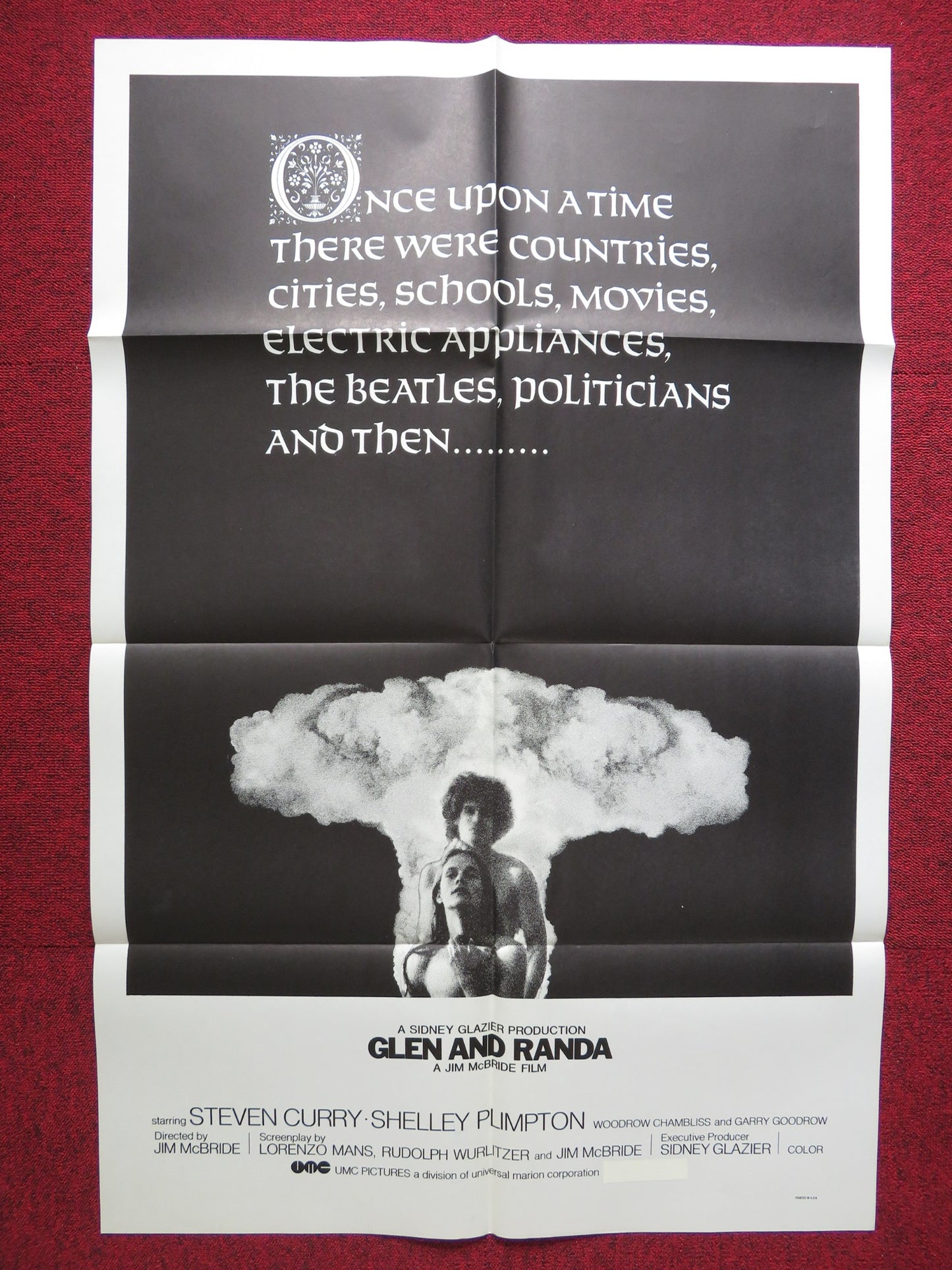 GLEN AND RANDA US ONE SHEET POSTER STEVE CURRY SHELLEY PLIMPTON 1971 - Rendezvous Cinema