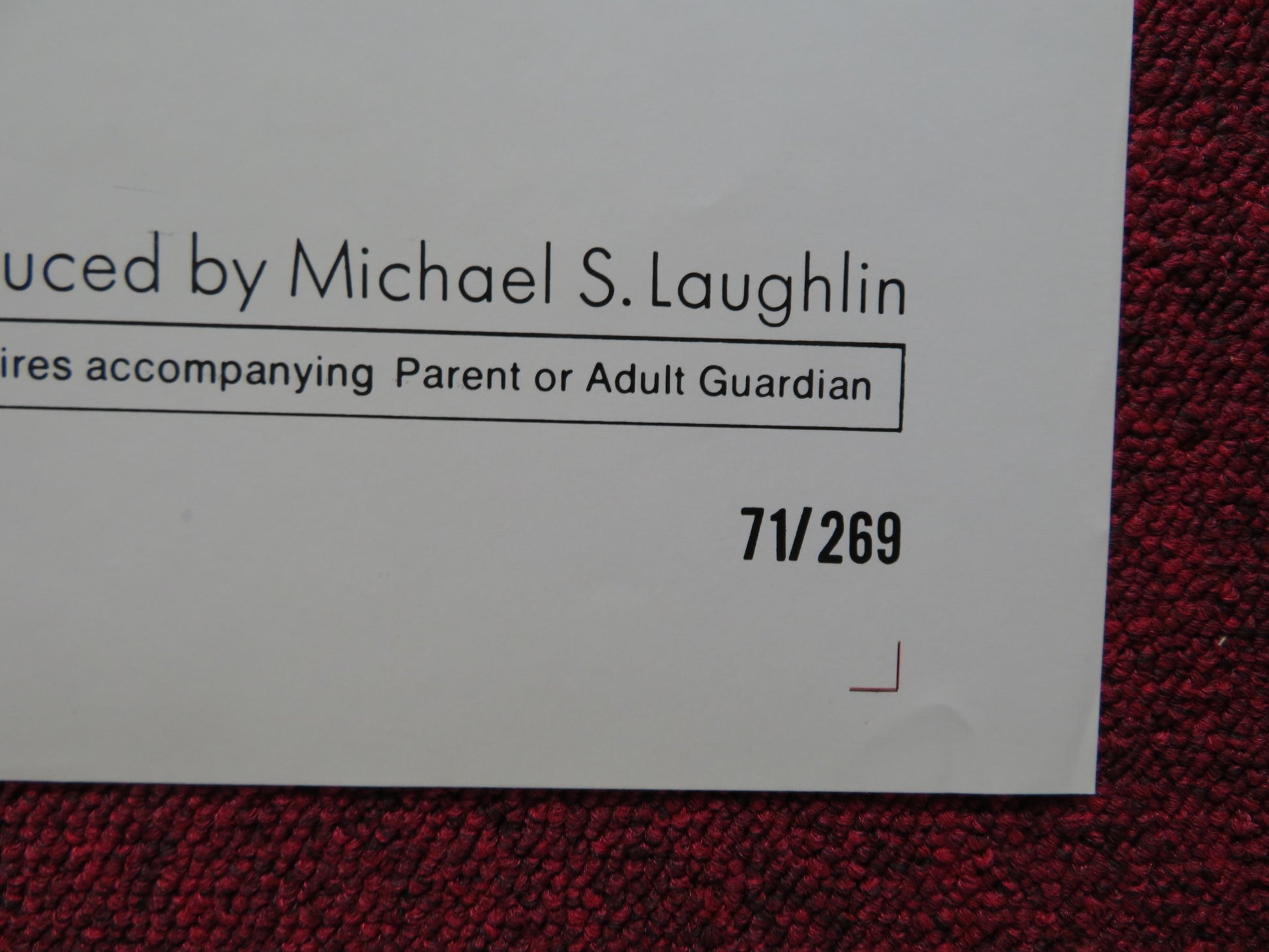 DUST AND SWEETS MCGEE FOLDED US ONE SHEET POSTER CLIFTON TIP FREDELL 1971 - Rendezvous Cinema