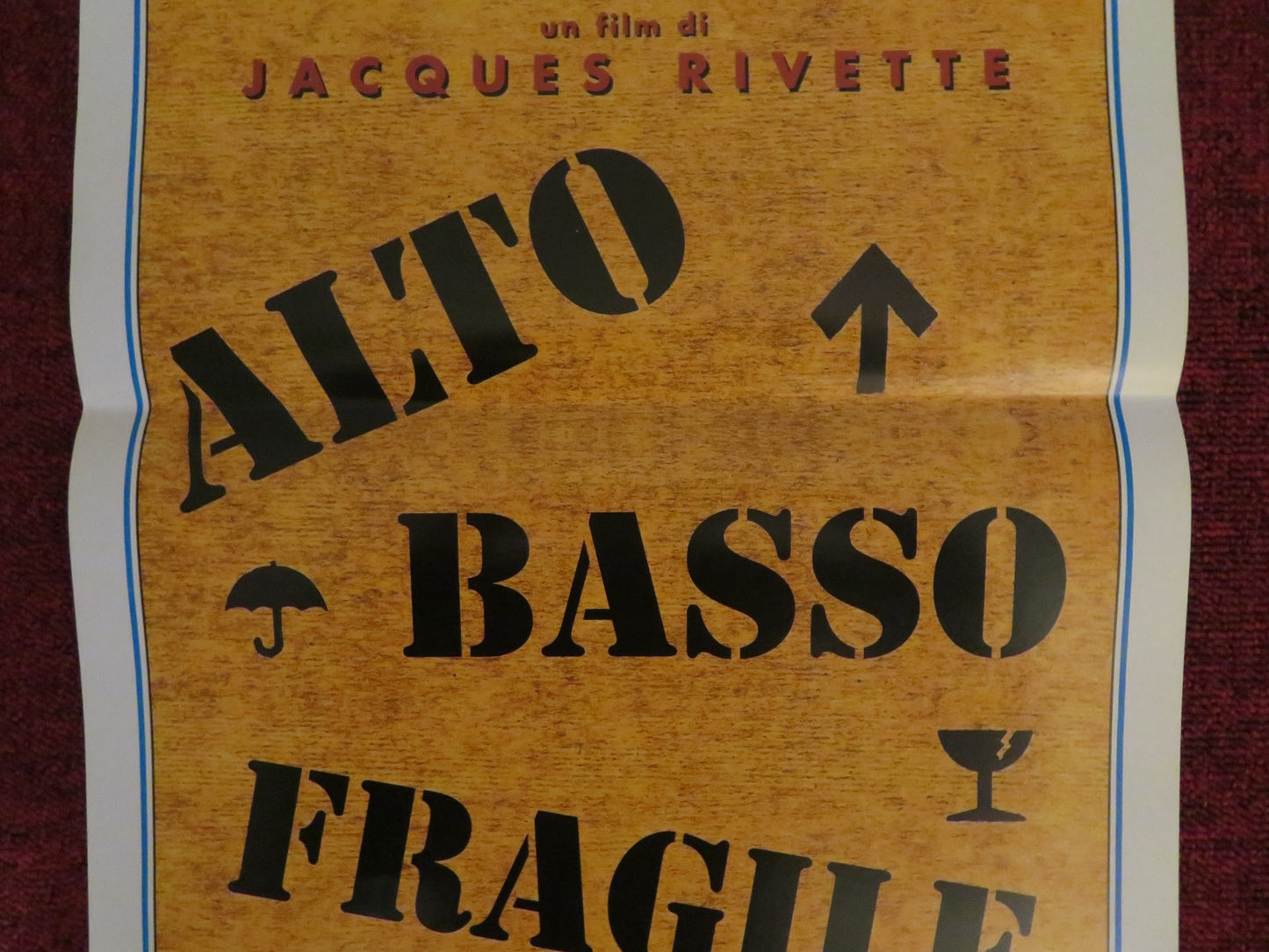 ALTO BASSO FRAGILE ITALIAN LOCANDINA POSTER MARIANNE DENICOURT N. RICHARD 1995 - Rendezvous Cinema