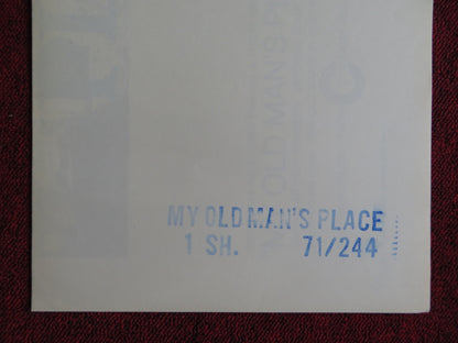 MY OLD MAN'S PLACE FOLDED US ONE SHEET POSTER ARTHUR KENNEDY MITCHELL RYAN 1971 - Rendezvous Cinema
