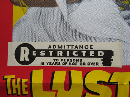 THE LUSTFUL VICAR FOLDED US ONE SHEET POSTER JARL BORSSEN DIANA KJAER 1970 - Rendezvous Cinema