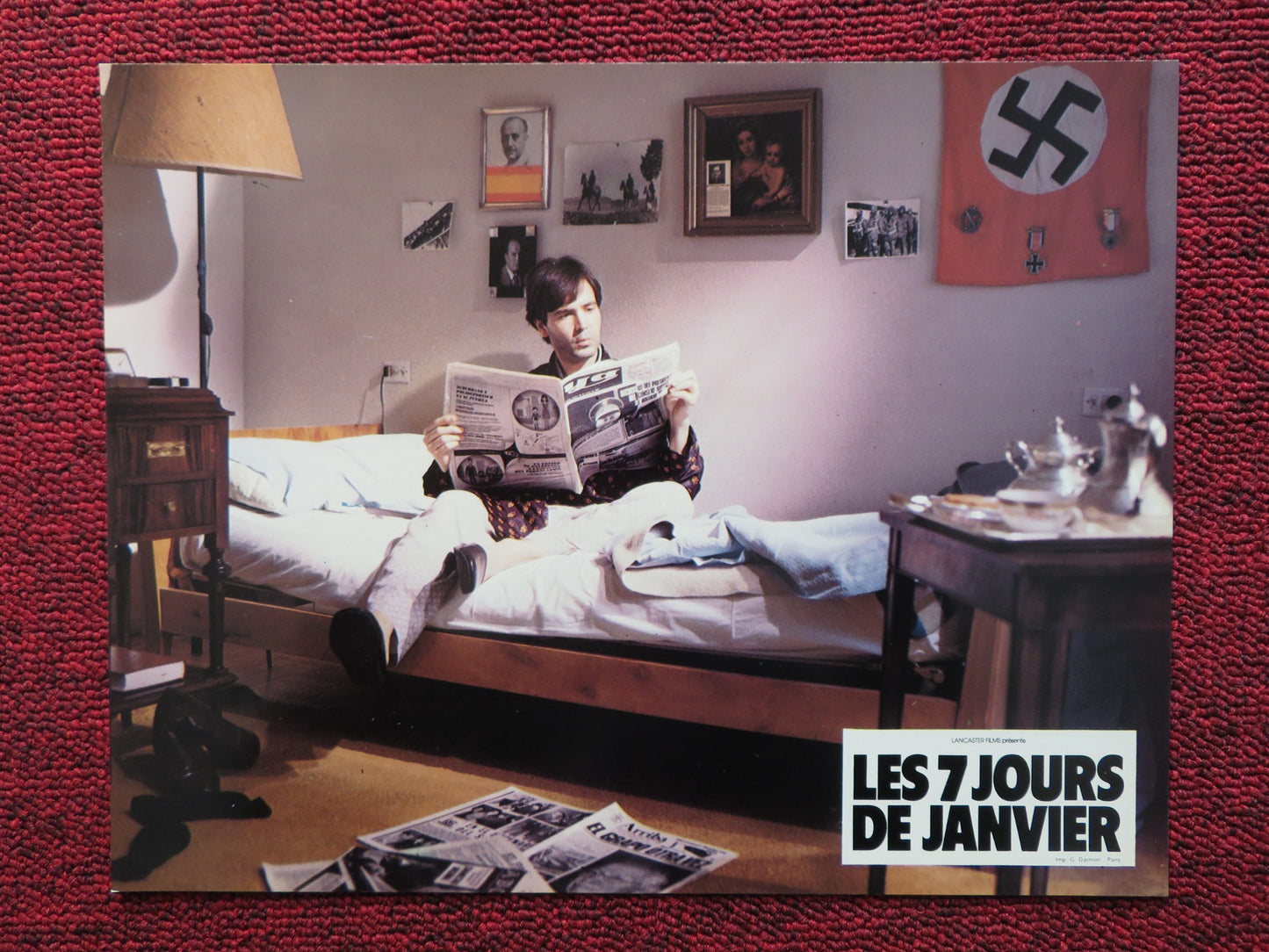 LES 7 JOURS DE JANVIER - D FRENCH LOBBY CARD MANUEL ANGEL EGEA FERNANDO 1979