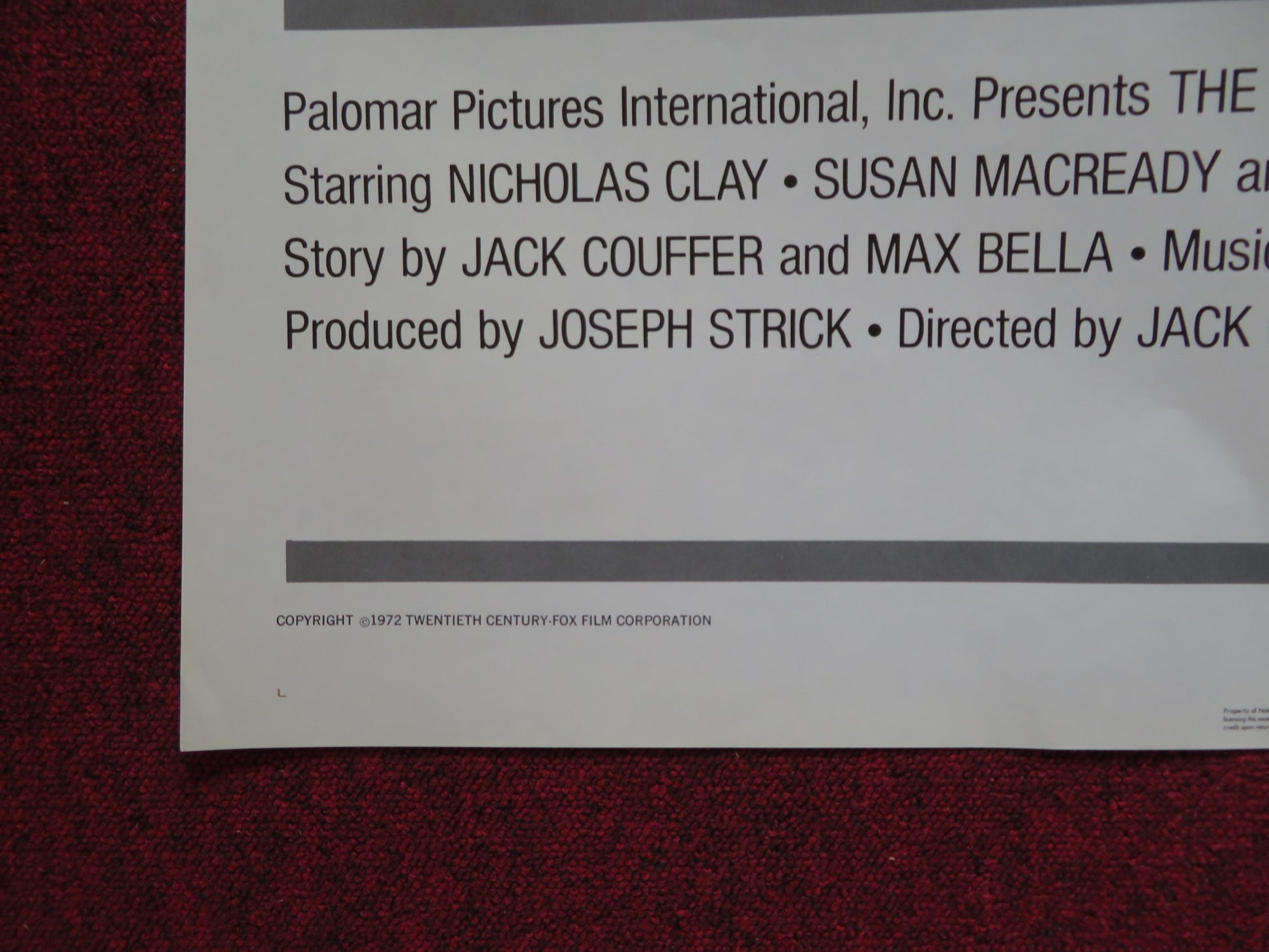 THE DARWIN ADVENTURE - STYLE B FOLDED US ONE SHEET POSTER NICHOLAS CLAY 1972 - Rendezvous Cinema