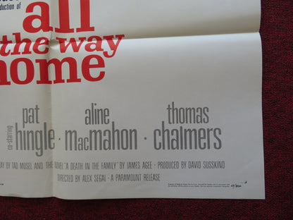 ALL THE WAY HOME FOLDED US ONE SHEET POSTER JEAN SIMMONS ROBERT PRESTON 1963 - Rendezvous Cinema
