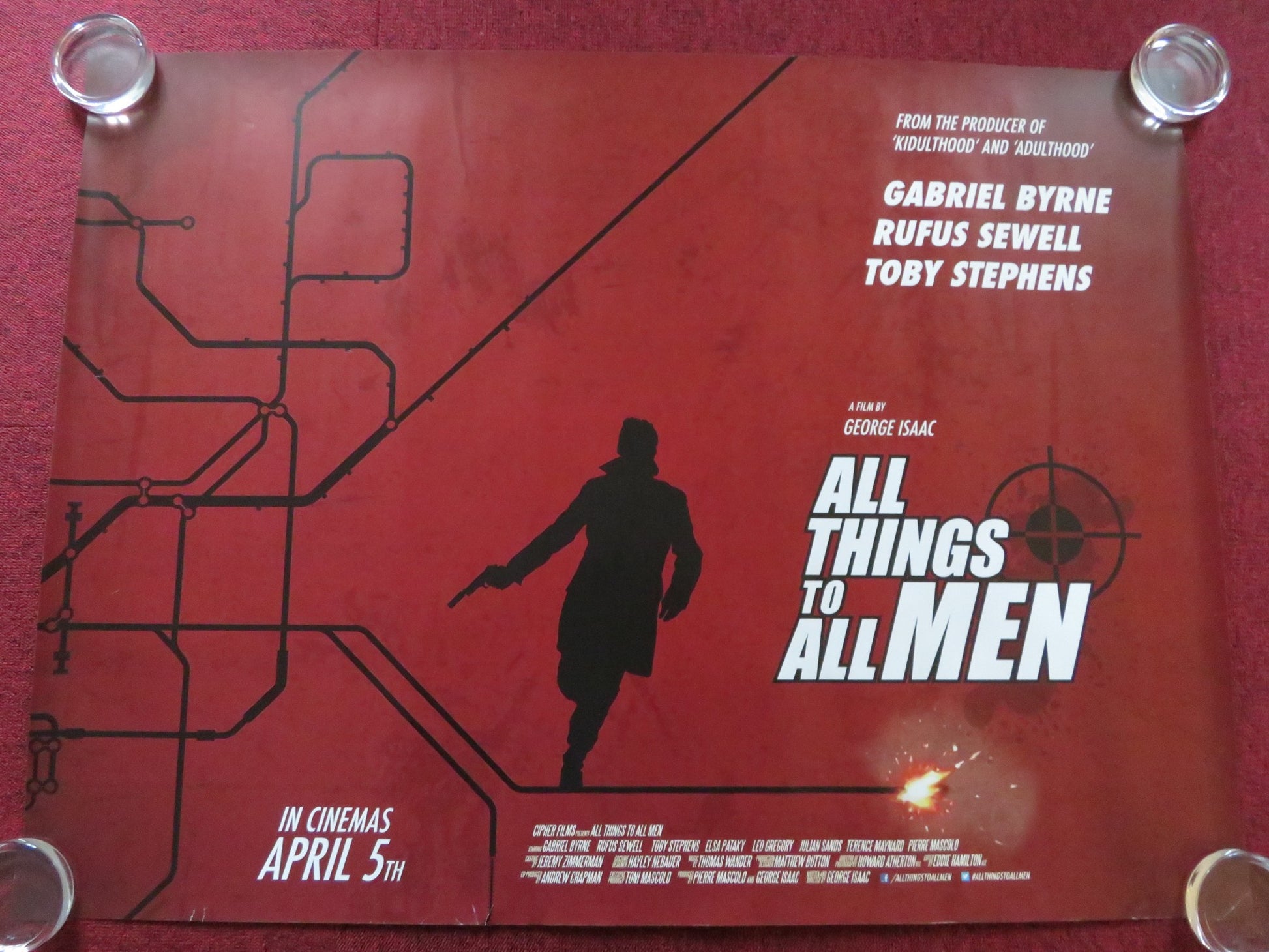ALL THINGS TO ALL MEN UK QUAD (30"x 40") ROLLED POSTER GABRIEL BYRNE 2013 - Rendezvous Cinema