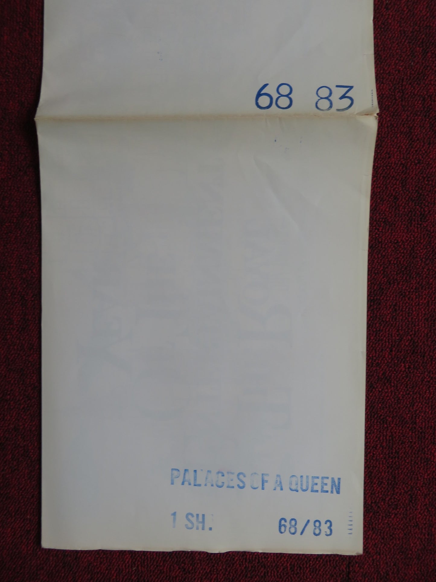 PALACES OF A QUEEN FOLDED US ONE SHEET POSTER MICHAEL REDGRAVE 1968 - Rendezvous Cinema