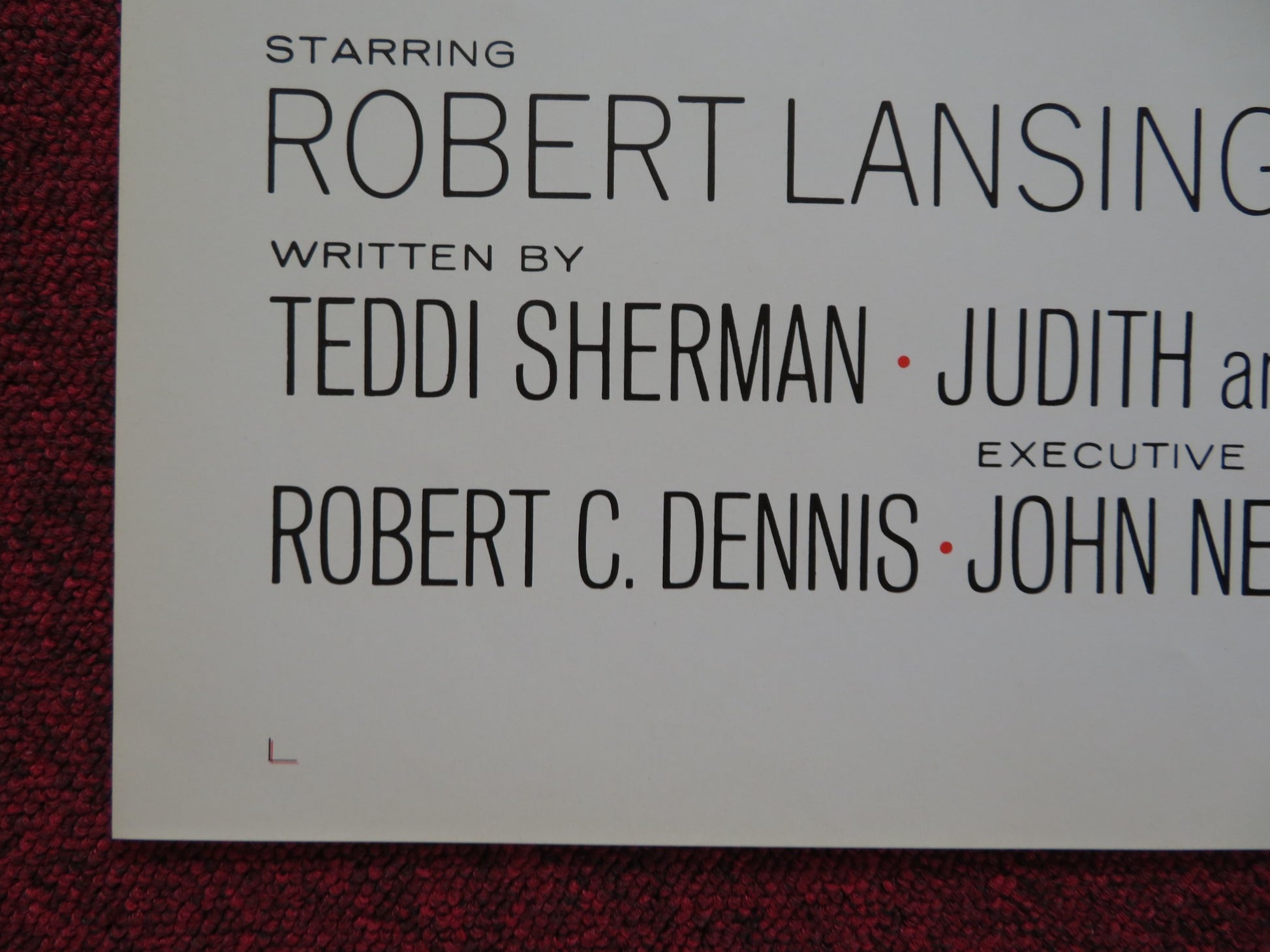 DANGER HAS TWO FACES FOLDED US ONE SHEET POSTER ROBERT LANSING DANA WYNTER 1967 - Rendezvous Cinema