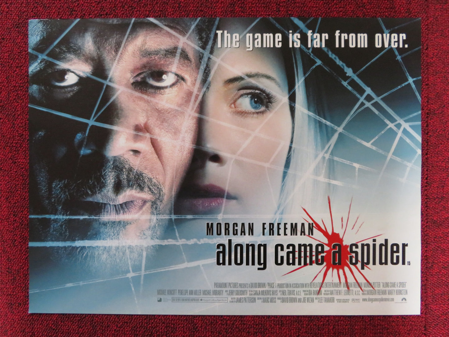 ALONG CAME A SPIDER UK MINI QUAD POSTER MORGAN FREEMAN MONICA POTTER 2001 - Rendezvous Cinema
