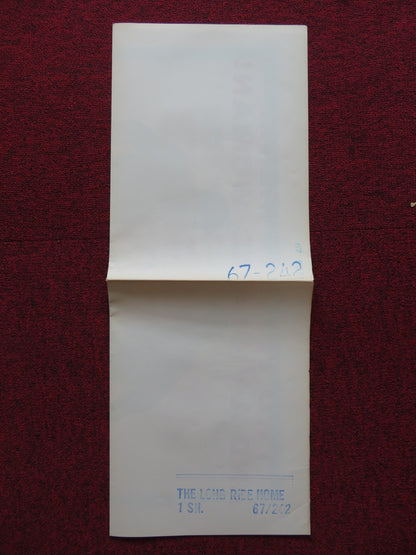 THE LONG RIDE HOME FOLDED US ONE SHEET POSTER GLEN FORD GEORGE HAMILTON 1967 - Rendezvous Cinema