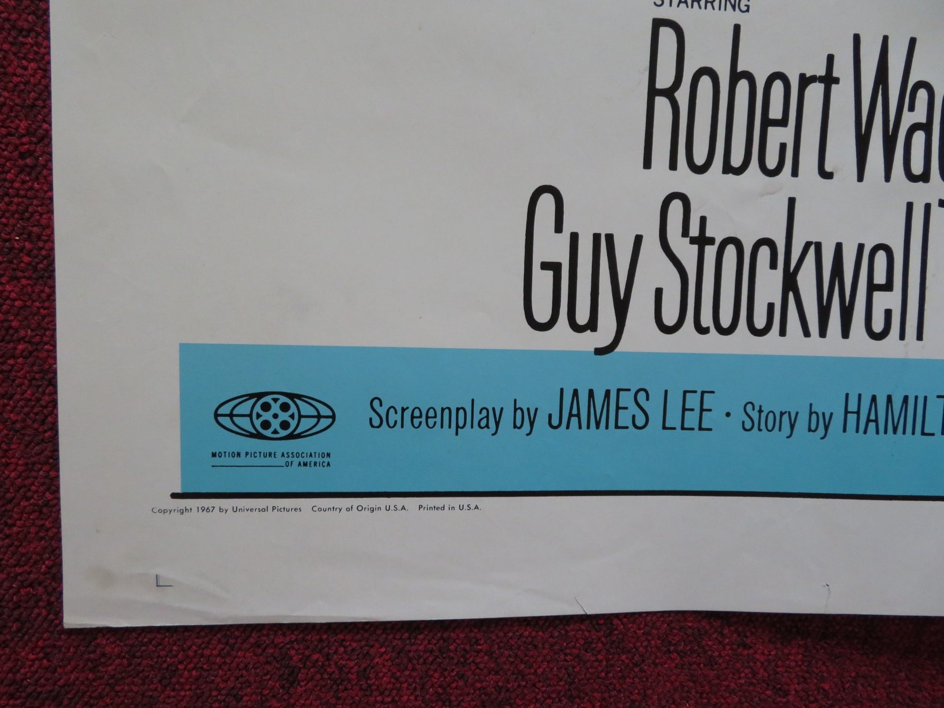 BANNING FOLDED US ONE SHEET POSTER ROBERT WAGNER ANJANETTE COMER 1967 - Rendezvous Cinema