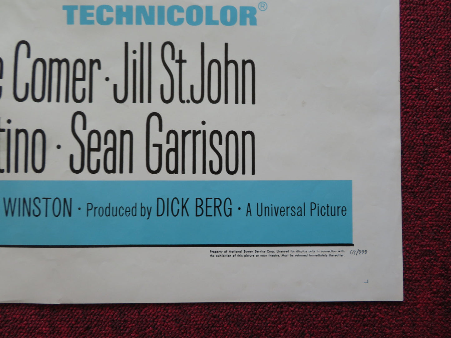 BANNING FOLDED US ONE SHEET POSTER ROBERT WAGNER ANJANETTE COMER 1967 - Rendezvous Cinema