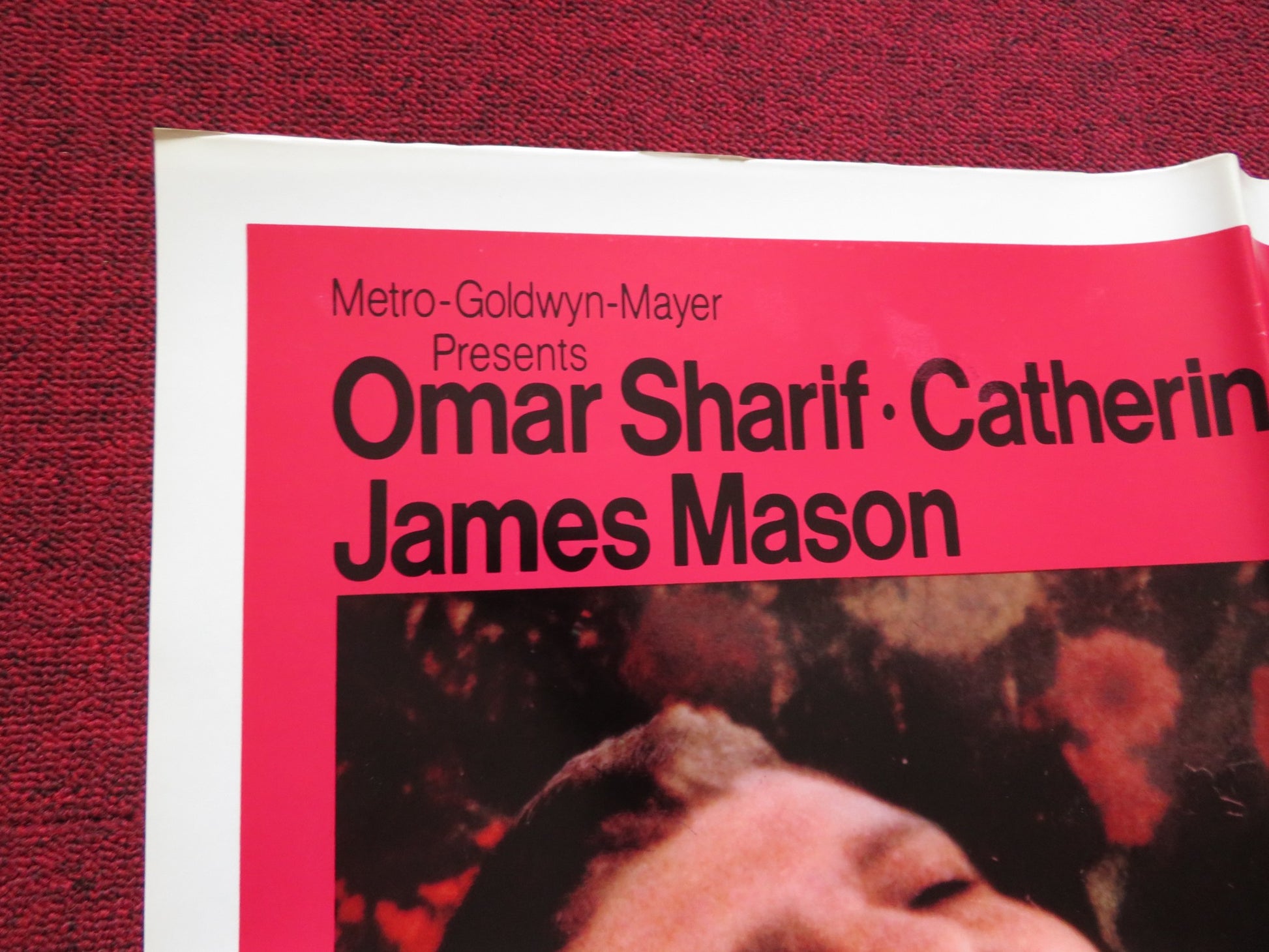 MAYERLING FOLDED US ONE SHEET POSTER OMAR SHARIF CATHERINE DENEUVE 1969 - Rendezvous Cinema