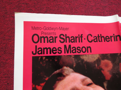 MAYERLING FOLDED US ONE SHEET POSTER OMAR SHARIF CATHERINE DENEUVE 1969 - Rendezvous Cinema