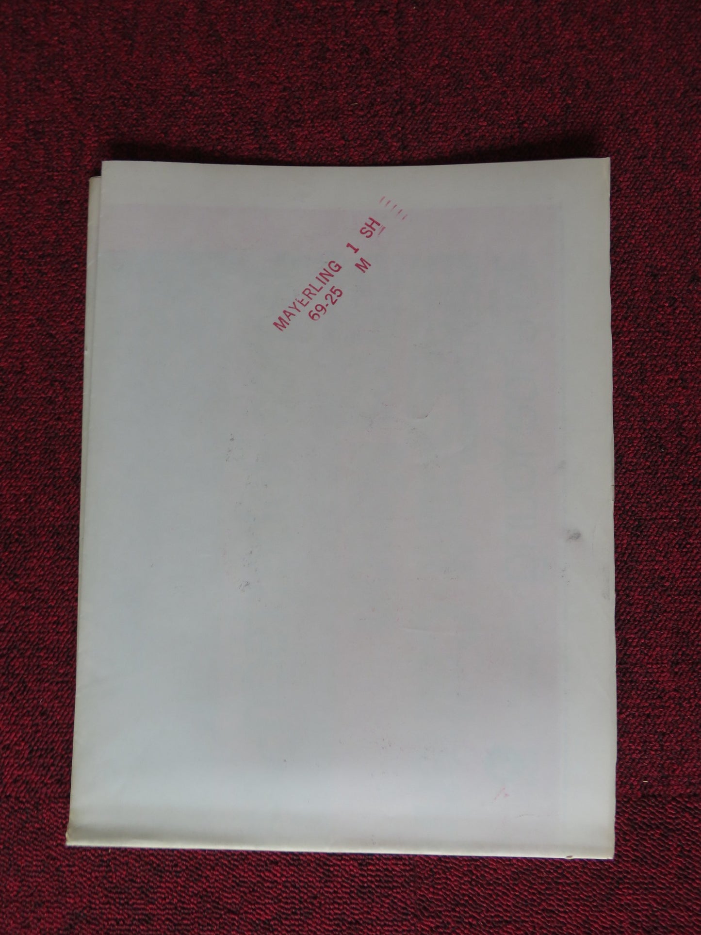 MAYERLING FOLDED US ONE SHEET POSTER OMAR SHARIF CATHERINE DENEUVE 1969 - Rendezvous Cinema