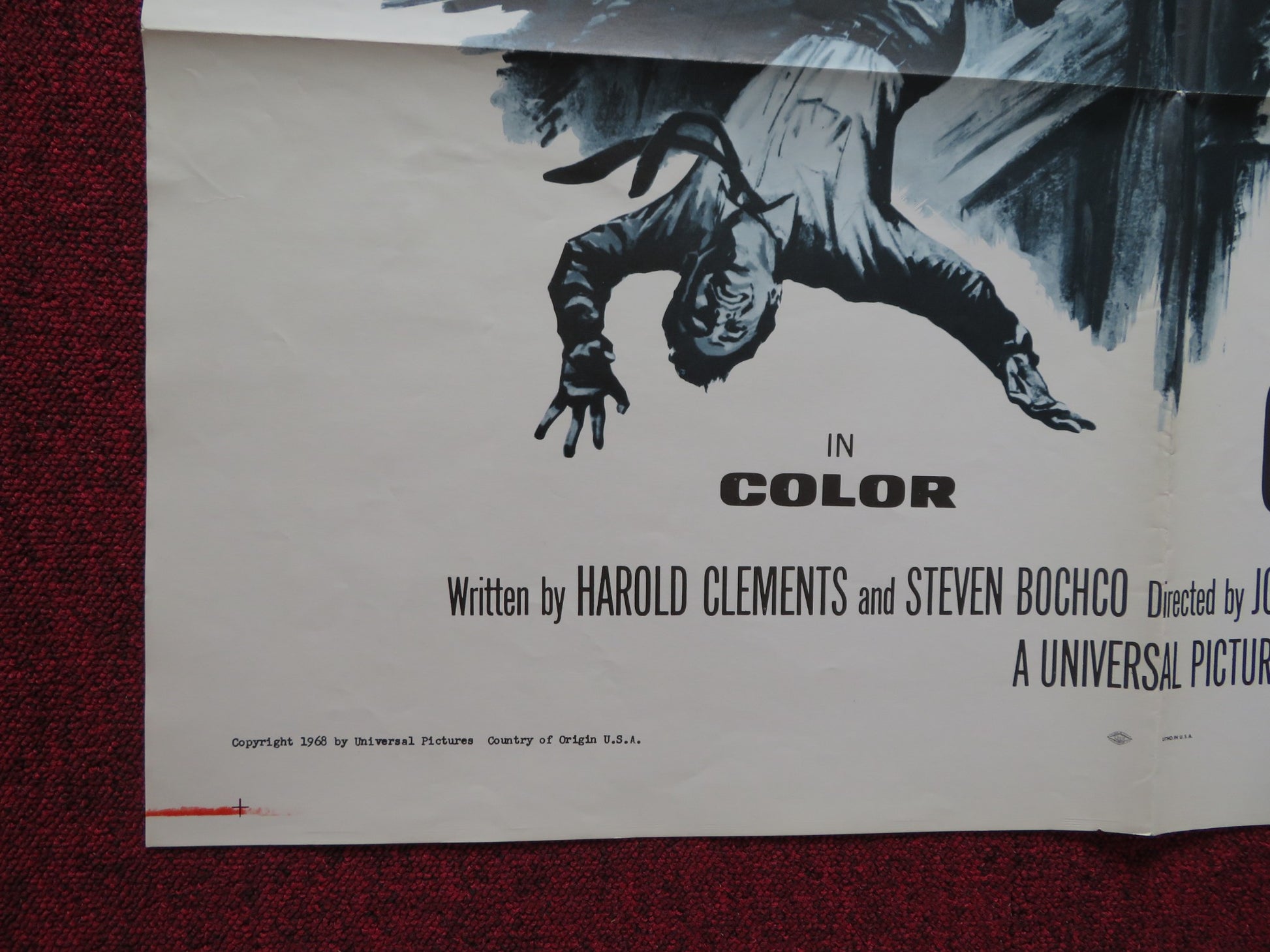 THE COUNTERFEIT KILLER FOLDED US ONE SHEET POSTER JACK LORD SHIRLEY KNIGHT 1968 - Rendezvous Cinema