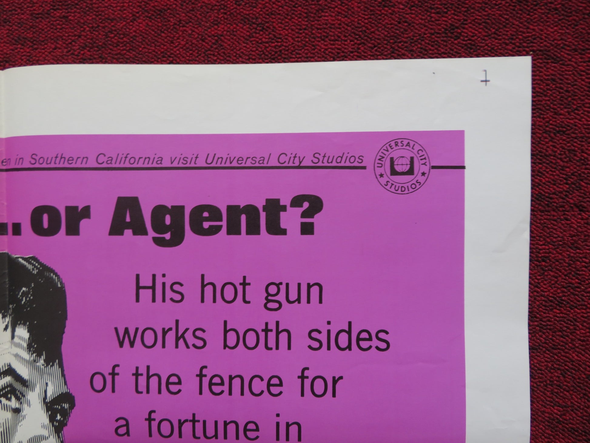 THE COUNTERFEIT KILLER FOLDED US ONE SHEET POSTER JACK LORD SHIRLEY KNIGHT 1968 - Rendezvous Cinema