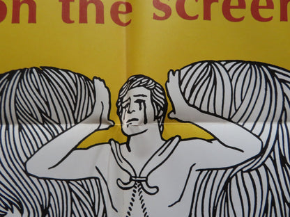 OEDIPUS THE KING FOLDED US ONE SHEET POSTER CHRISTOPHER PLUMMER L. PALMER 1968 - Rendezvous Cinema