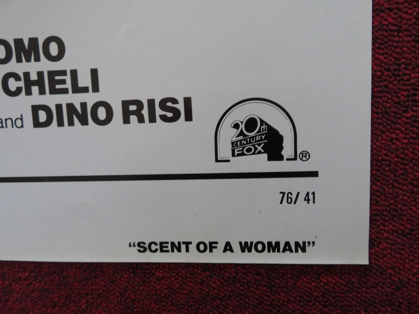 SCENT OF A WOMAN FOLDED US ONE SHEET POSTER VITTORIO GASSMAN 1976 - Rendezvous Cinema
