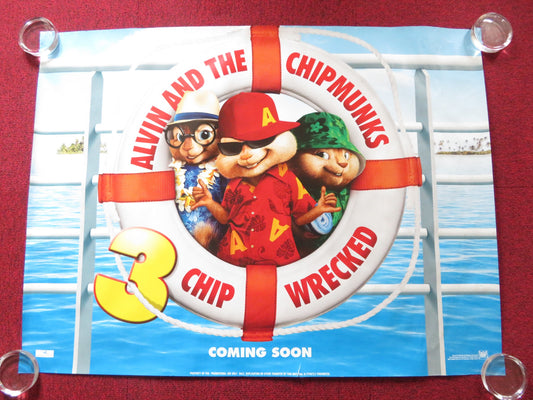 ALVIN AND THE CHIPMUNKS:CHIPWRECKED UK QUAD (30"x 40") ROLLED POSTER J. LEE 2011 - Rendezvous Cinema