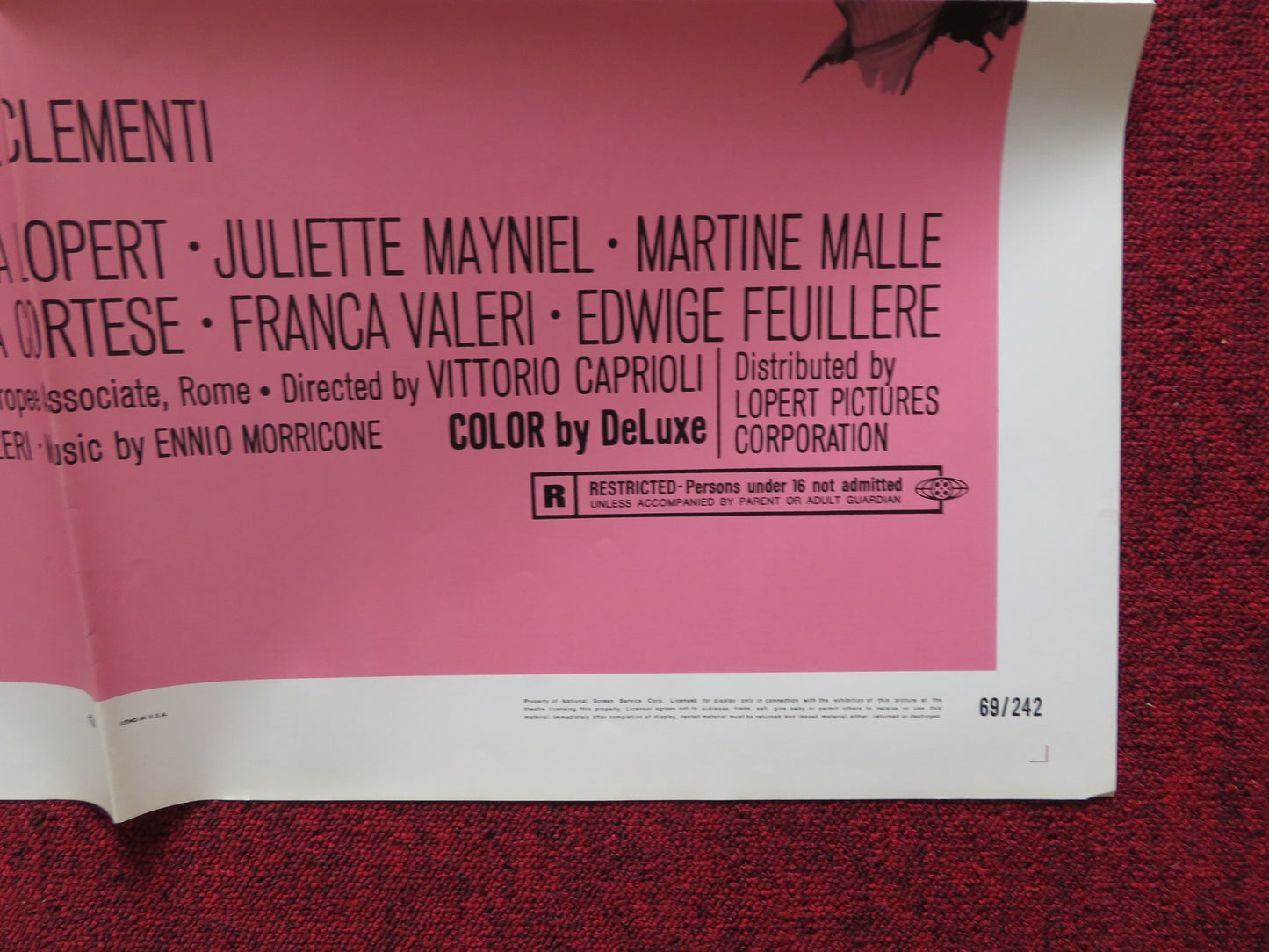 LISTEN LET'S MAKE LOVE FOLDED US ONE SHEET POSTER PIERRE CLEMENTI B. LONCAR 1969 - Rendezvous Cinema