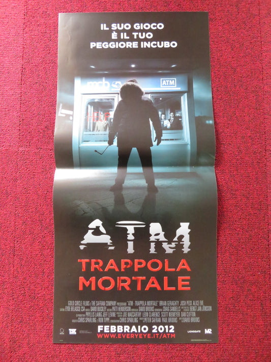 ATM ITALIAN LOCANDINA POSTER BRIAN GERAGHTY JOSH PECK 2012 - Rendezvous Cinema