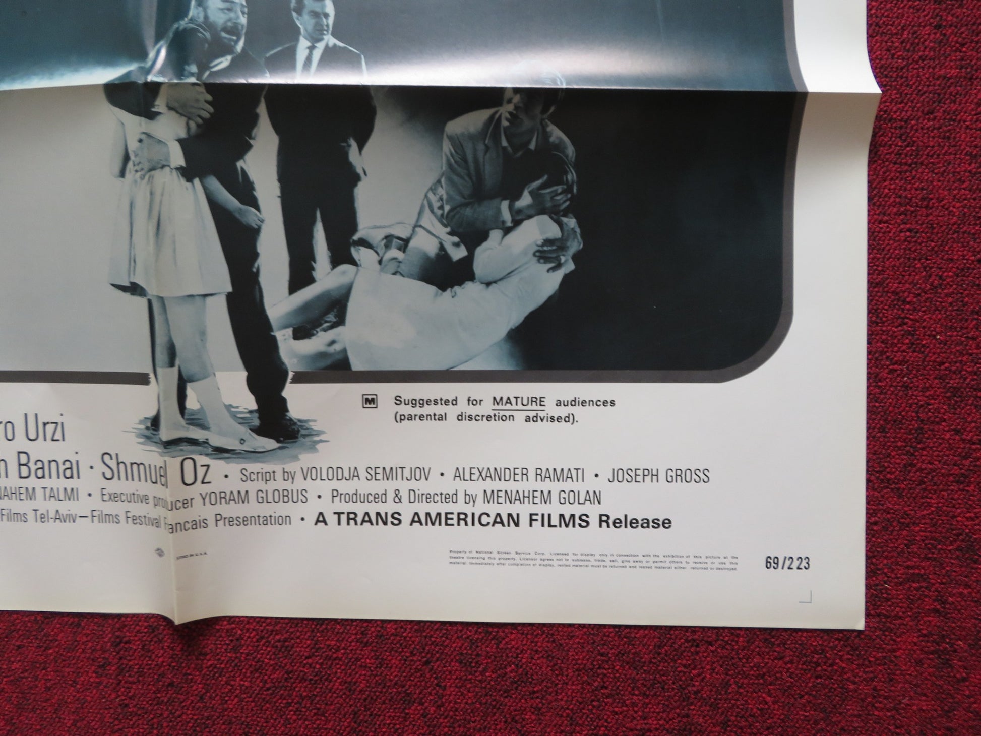 FORTUNA FOLDED US ONE SHEET POSTER AHUVA GOREN GILA ALGAMOR 1969 - Rendezvous Cinema
