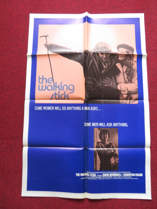 THE WALKING STICK FOLDED US ONE SHEET POSTER DAVID HEMMINGS SAMANTHA EGGAR 1970 - Rendezvous Cinema