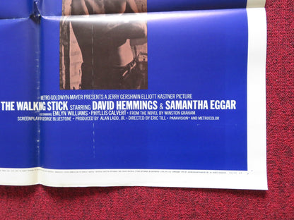 THE WALKING STICK FOLDED US ONE SHEET POSTER DAVID HEMMINGS SAMANTHA EGGAR 1970 - Rendezvous Cinema