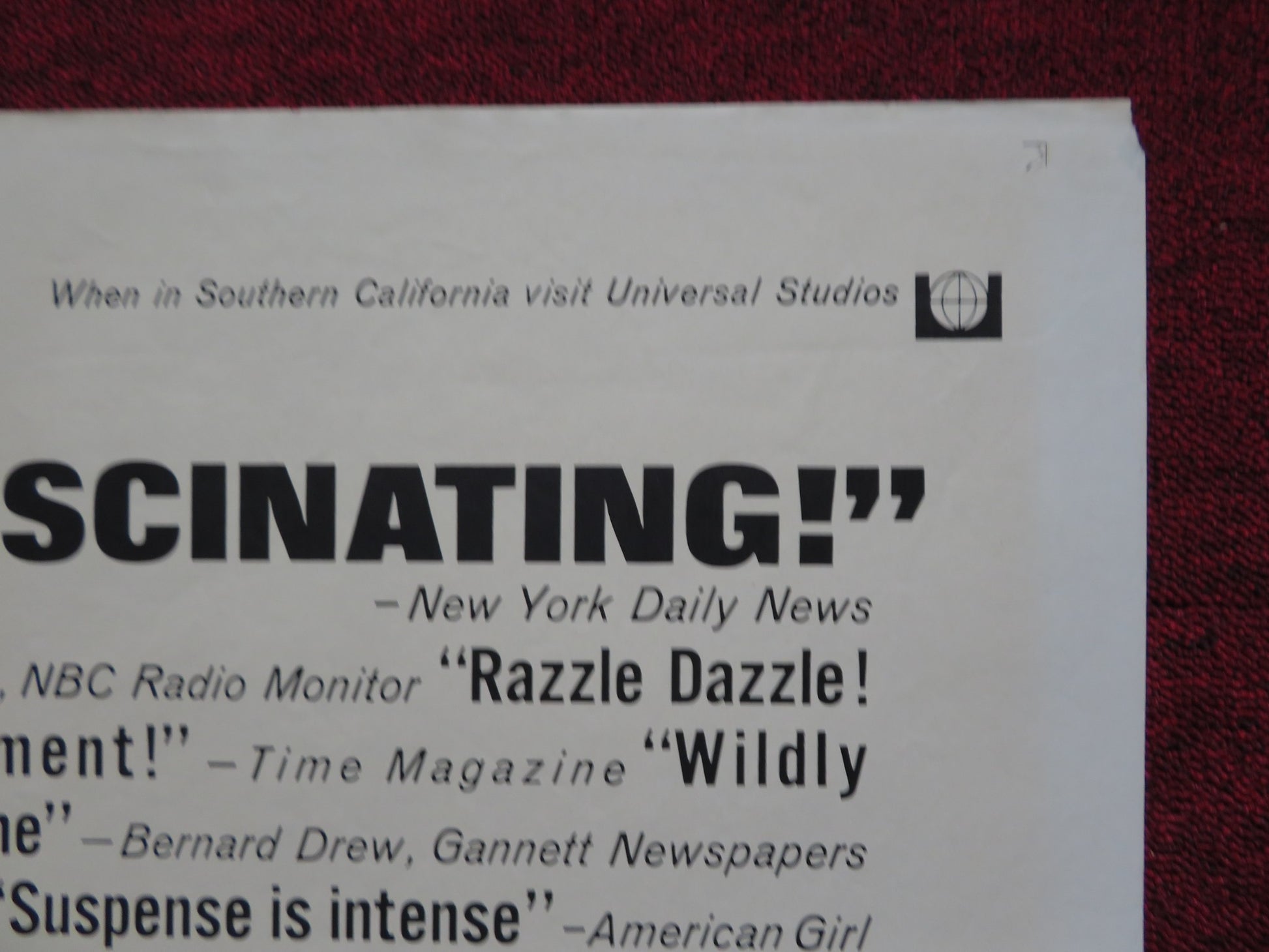 COLOSSUS: THE FORBIN PROJECT FOLDED US ONE SHEET POSTER ERIC BRAEDEN 1970 - Rendezvous Cinema