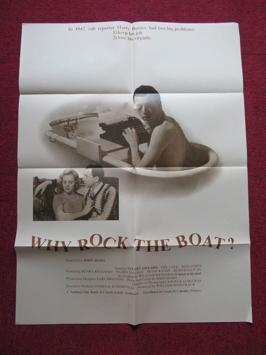 WHY ROCK THE BOAT FOLDED US ONE SHEET POSTER STUART GILLARD TIIU LEEK 1974 - Rendezvous Cinema