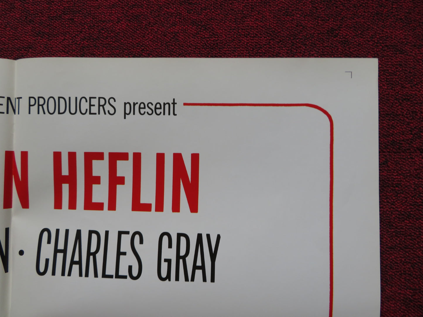 THE MAN OUTSIDE FOLDED US ONE SHEET POSTER VAN HEFLIN PETER VAUGHAN 1968 - Rendezvous Cinema