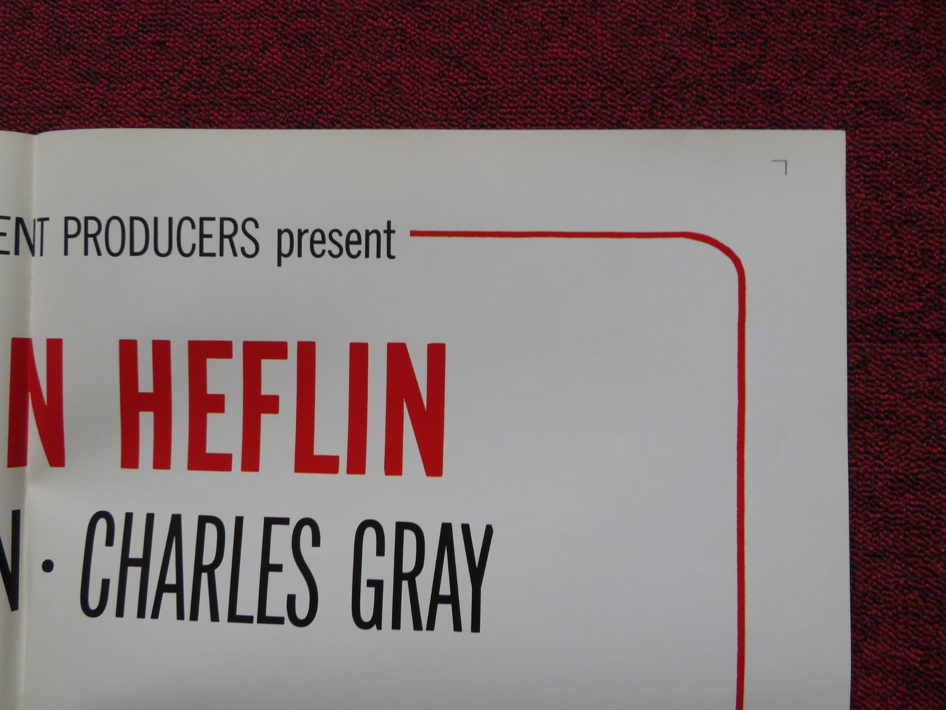 THE MAN OUTSIDE FOLDED US ONE SHEET POSTER VAN HEFLIN PETER VAUGHAN 1968 - Rendezvous Cinema