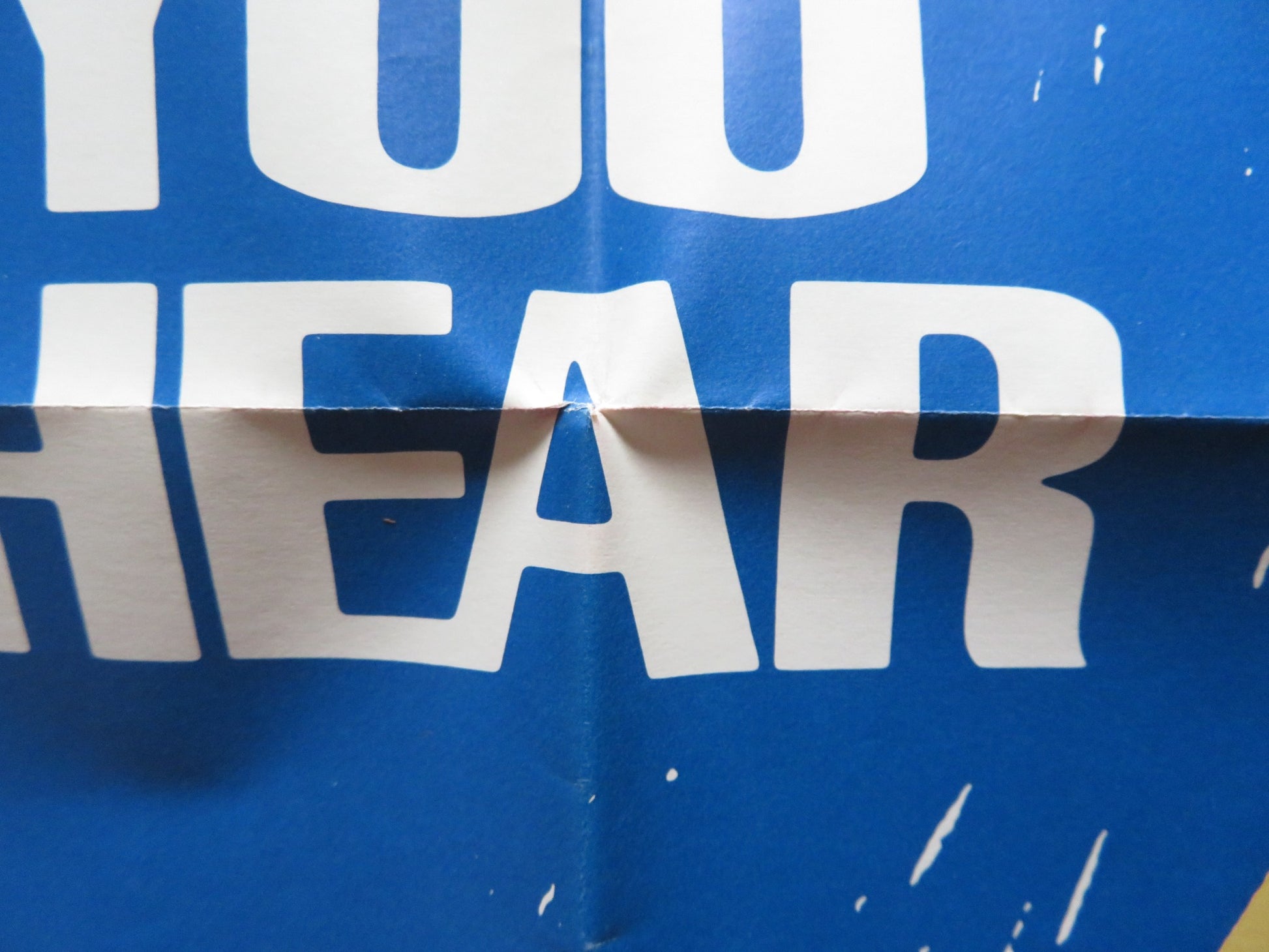 THE LAST SHOT YOU HEAR FOLDED US ONE SHEET POSTER HUGH MARLOWE ZENA WALKER 1968 - Rendezvous Cinema