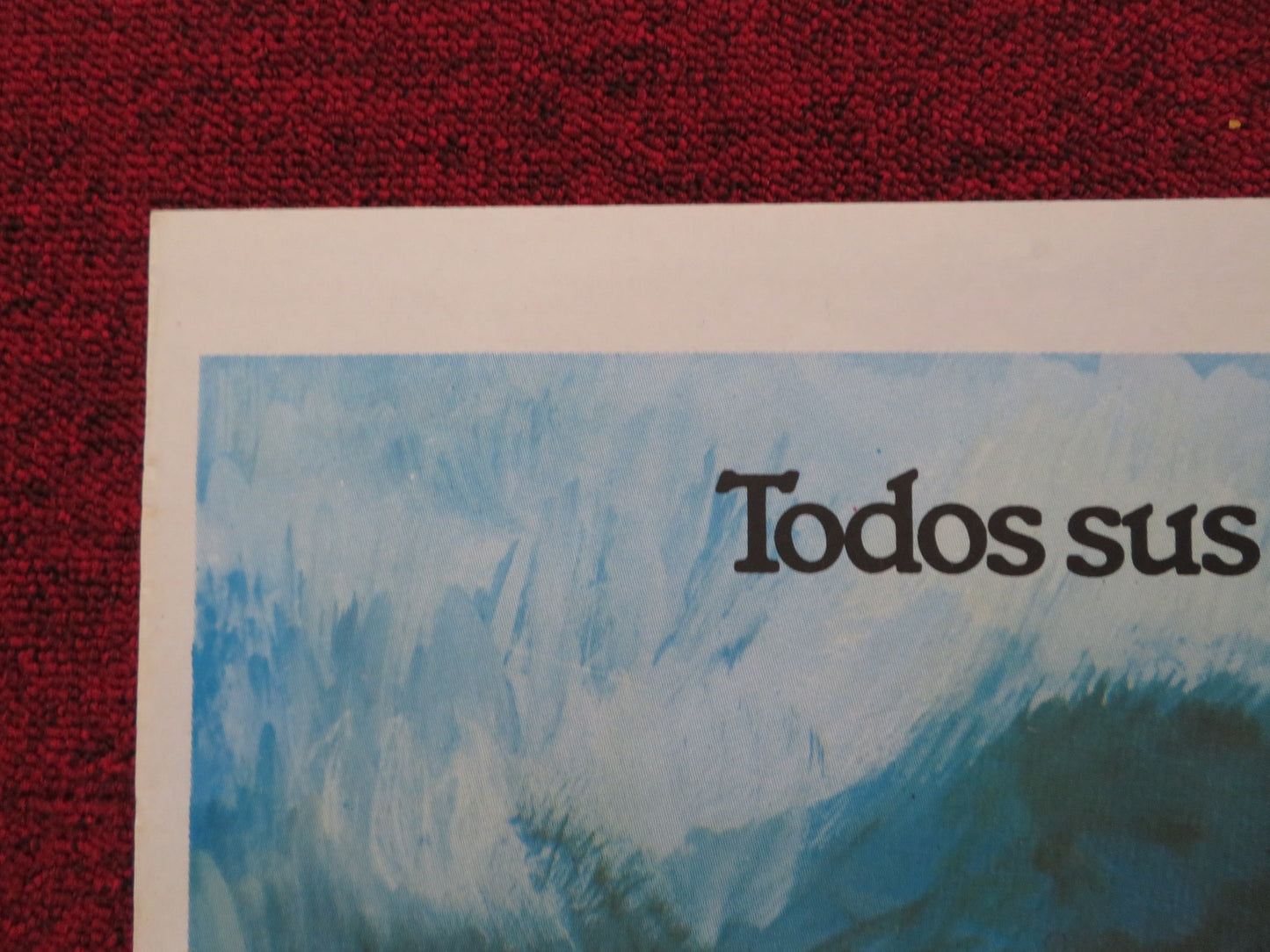 ORGASMO CALIENTE FOLDED SPANISH POSTER RAQUEL EVANS JOSE ANTONIO CEINOS 1981