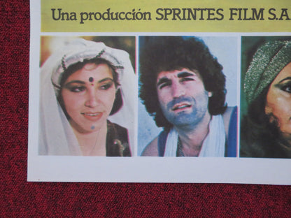 ORGASMO CALIENTE FOLDED SPANISH POSTER RAQUEL EVANS JOSE ANTONIO CEINOS 1981