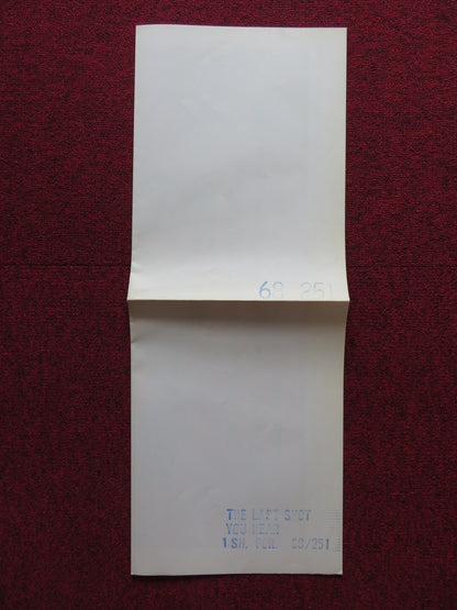 THE LAST SHOT YOU HEAR FOLDED US ONE SHEET POSTER HUGH MARLOWE ZENA WALKER 1968 - Rendezvous Cinema