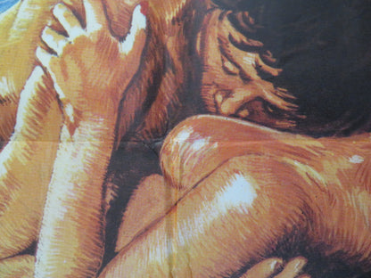 ORGASMO CALIENTE FOLDED SPANISH POSTER RAQUEL EVANS JOSE ANTONIO CEINOS 1981